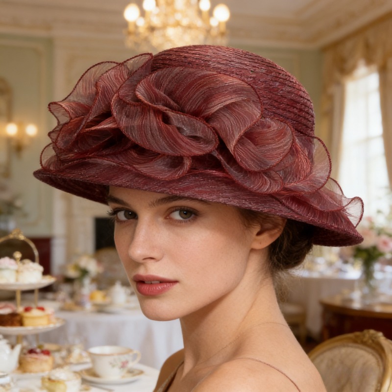 Sun Hat Wide Brim - Women's Transparent Gauze Sun Hat Foldable
