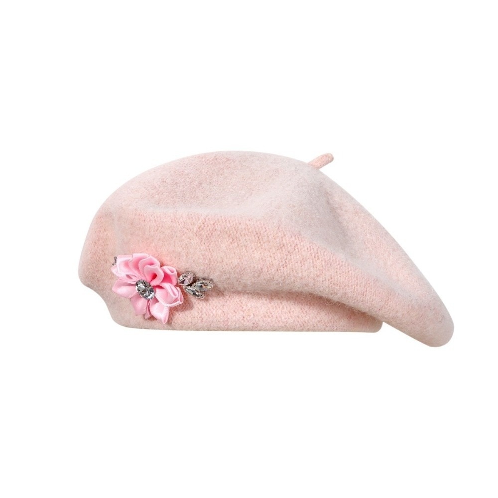 Elegant Solid Color Wool Beret - Beret French Wool ulasan dan harga