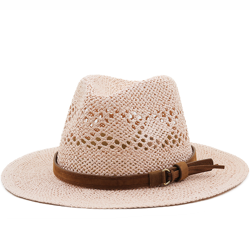 Hollow Men Raffia straw hat St - Cowboy Hat Straw ulasan dan harga