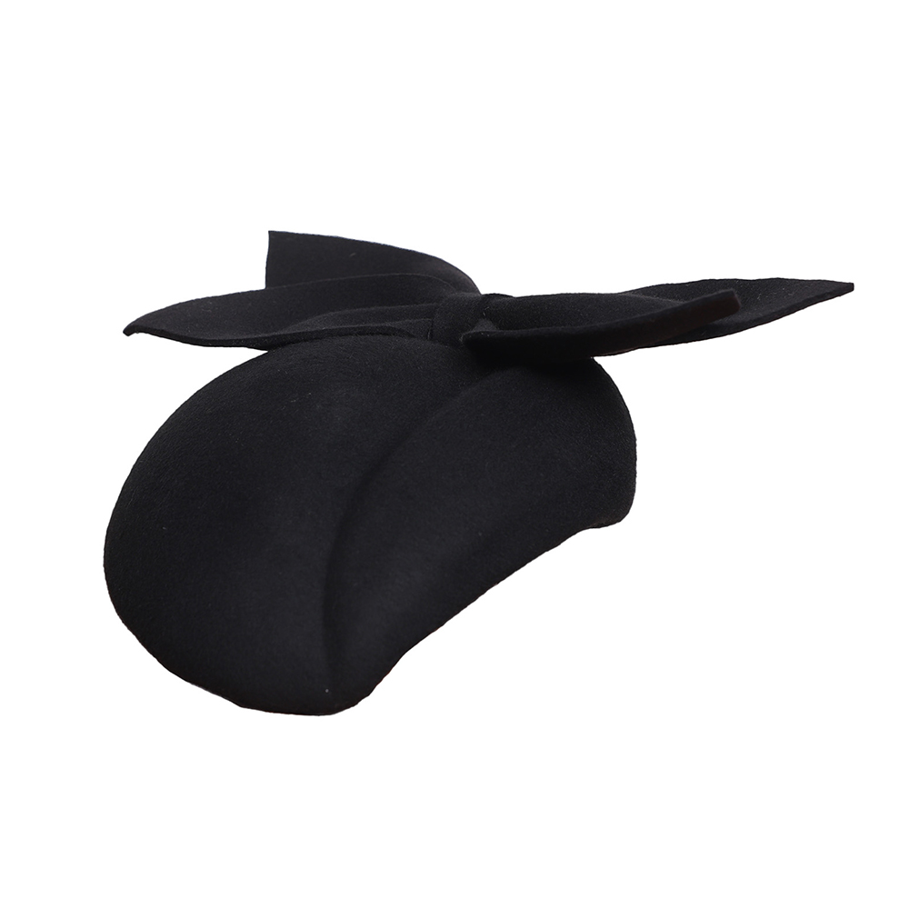 FS Black White Wool French Ber - Beret French Wool ulasan dan harga