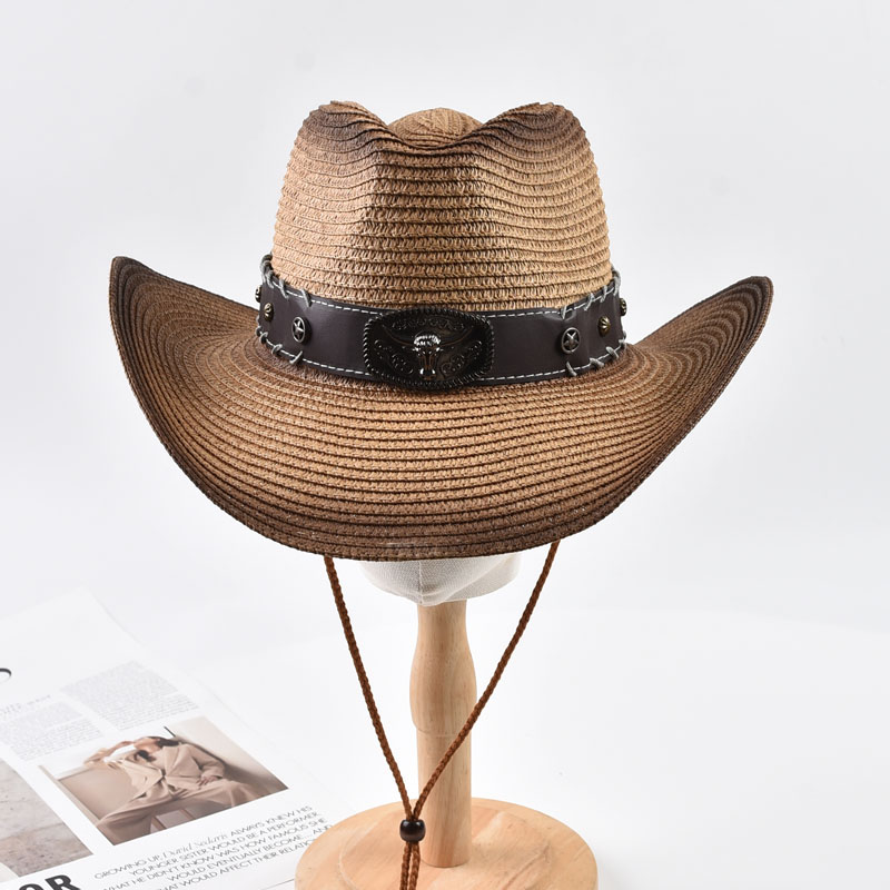 Summer Western Cowboy Straw Ha - Cowboy Hat Straw ulasan dan harga