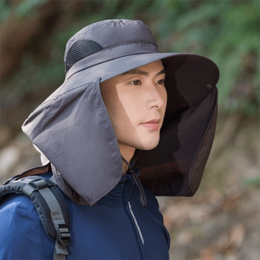 Casual Cloth Men Sun Hat Neck  - Visor Sun Hat ulasan dan harga