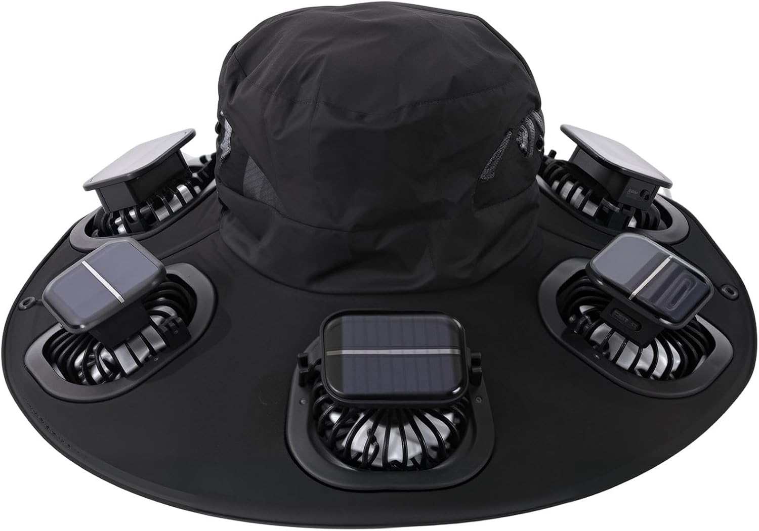 Hot 6 Fans Solar Fan Hat Breat - Sun Hat Wide Brim ulasan dan harga