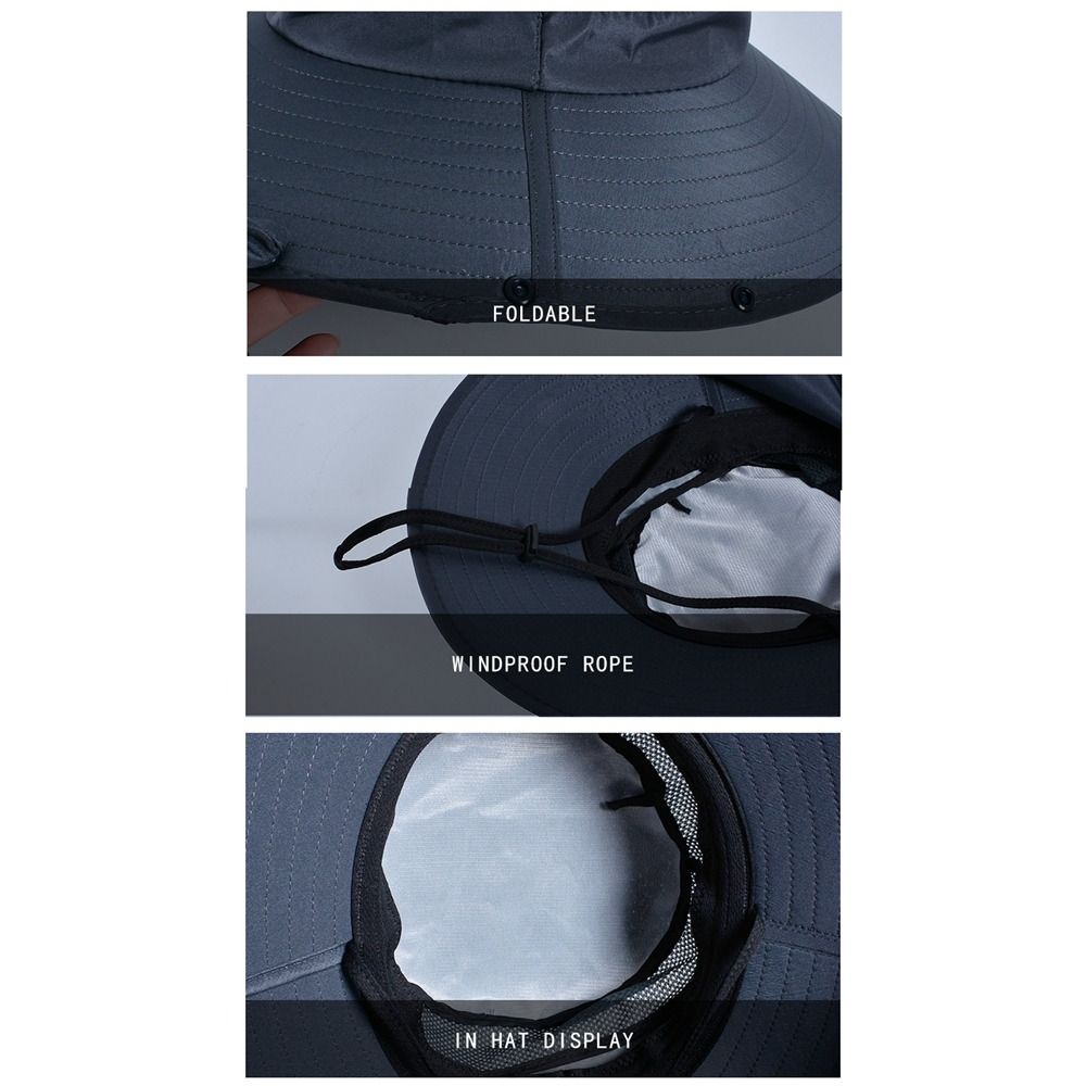 Simple Cloth Men Sun Hat Neck  - Visor Sun Hat ulasan dan harga