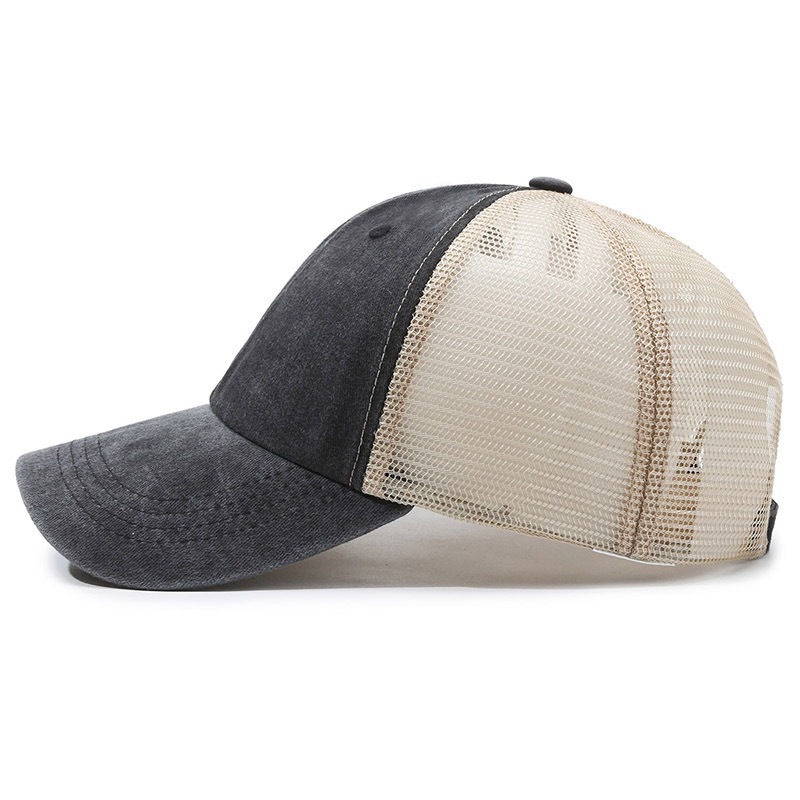 Custom Logo Washed Mesh Cap Br - Visor Sun Hat ulasan dan harga