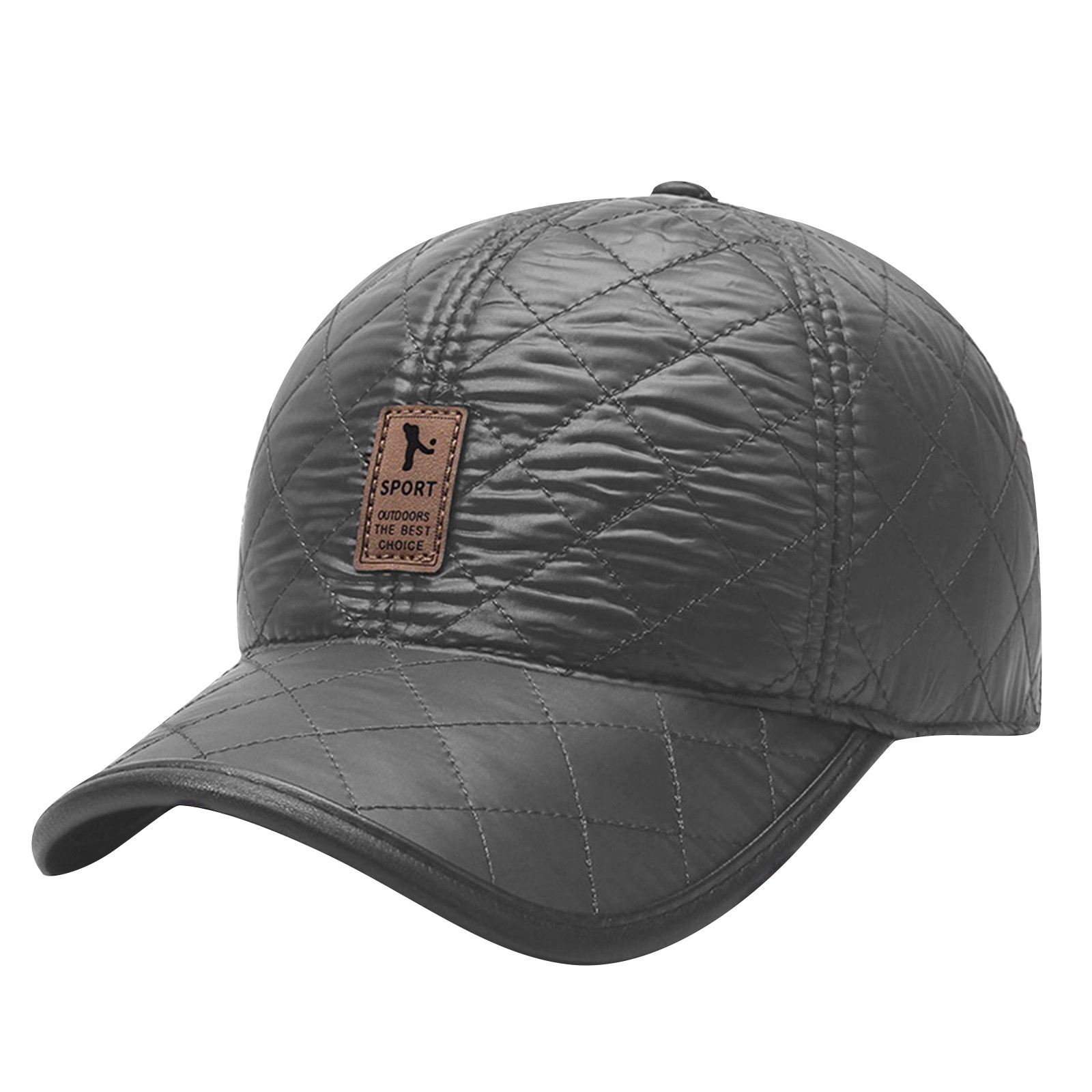 Winter Men PU Baseball Cap War - Winter Trapper Hat ulasan dan harga