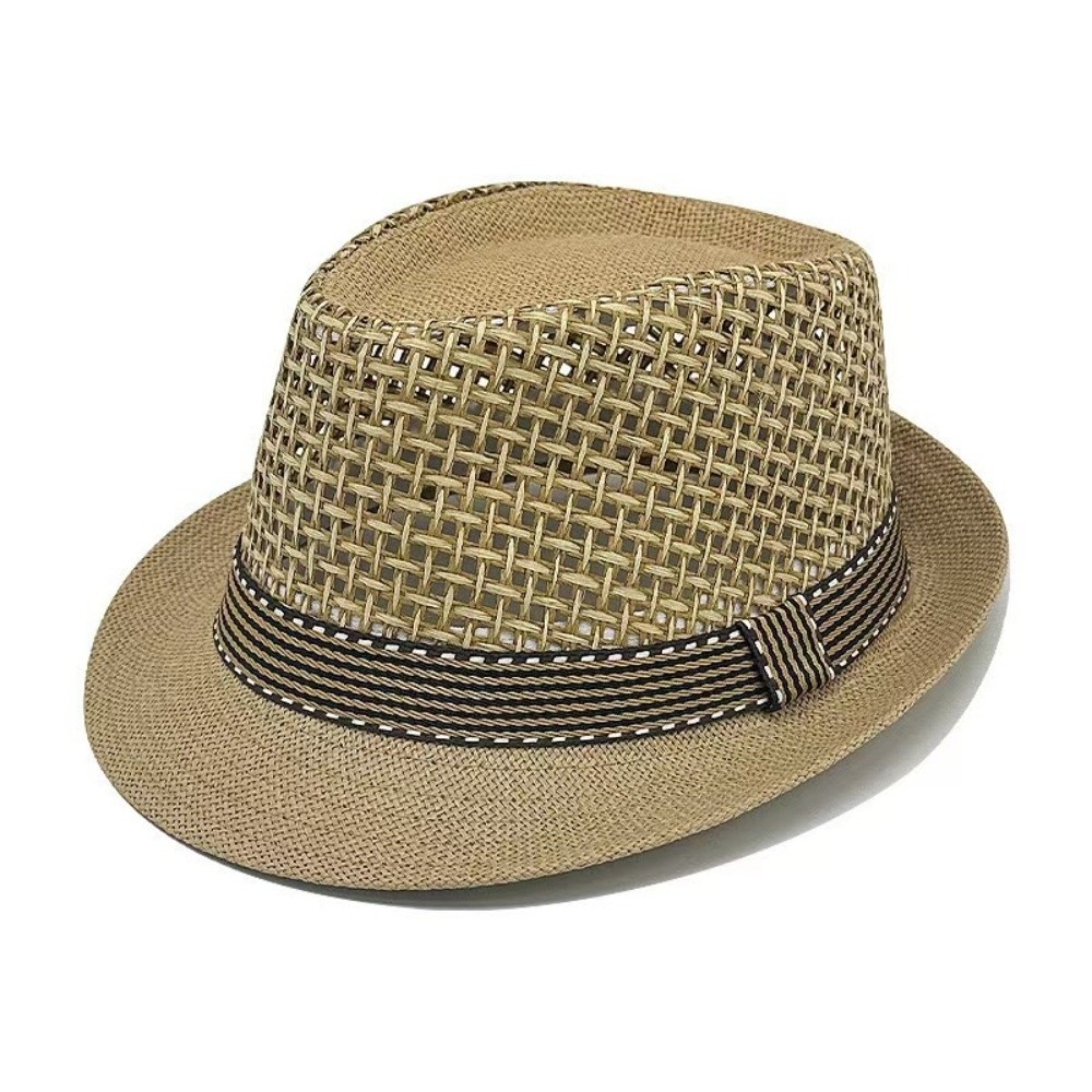 Short Brim Men Panama Hat Brea - Bucket Hat Cotton ulasan dan harga