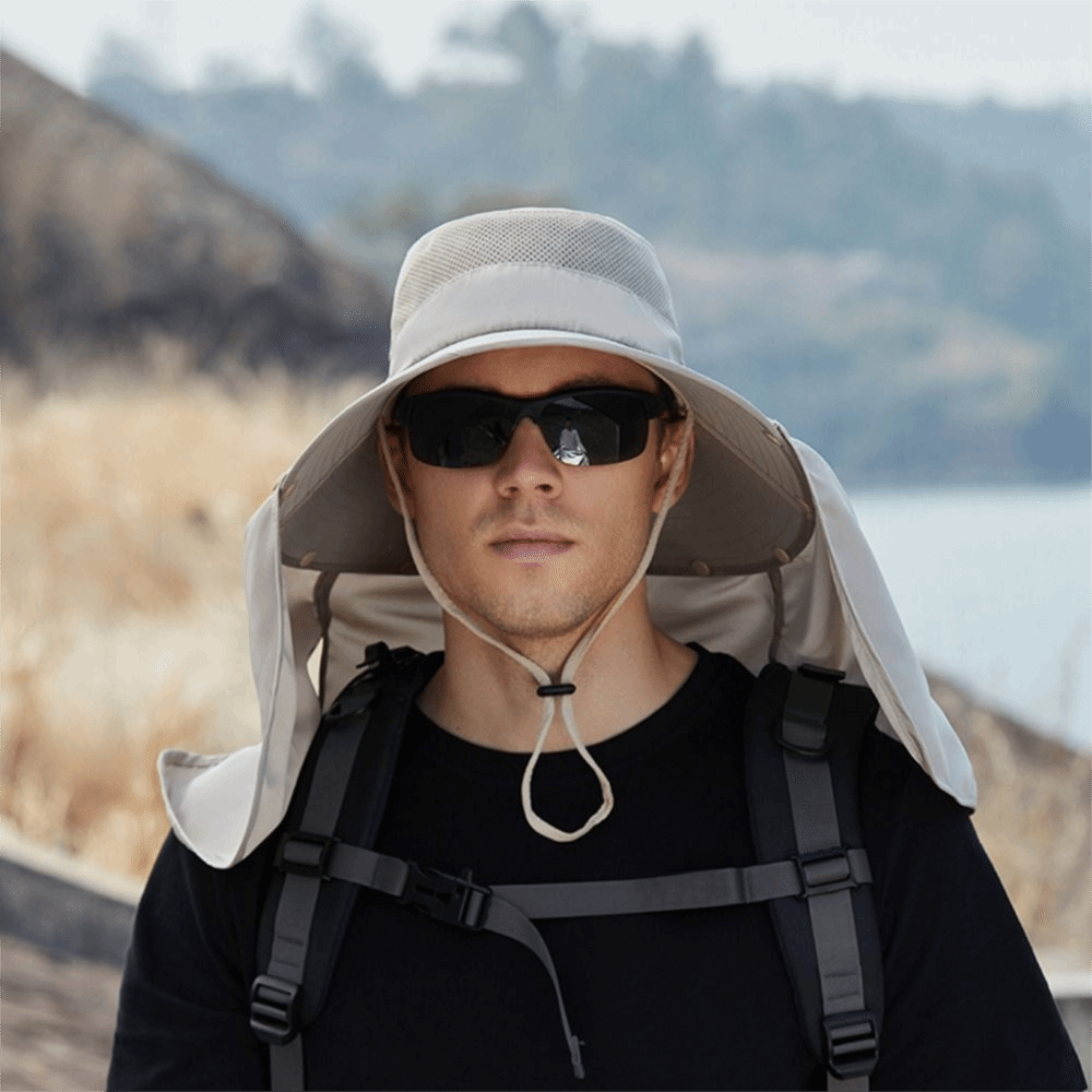 Fashion Cloth Men Sun Hat Big  - Visor Sun Hat ulasan dan harga