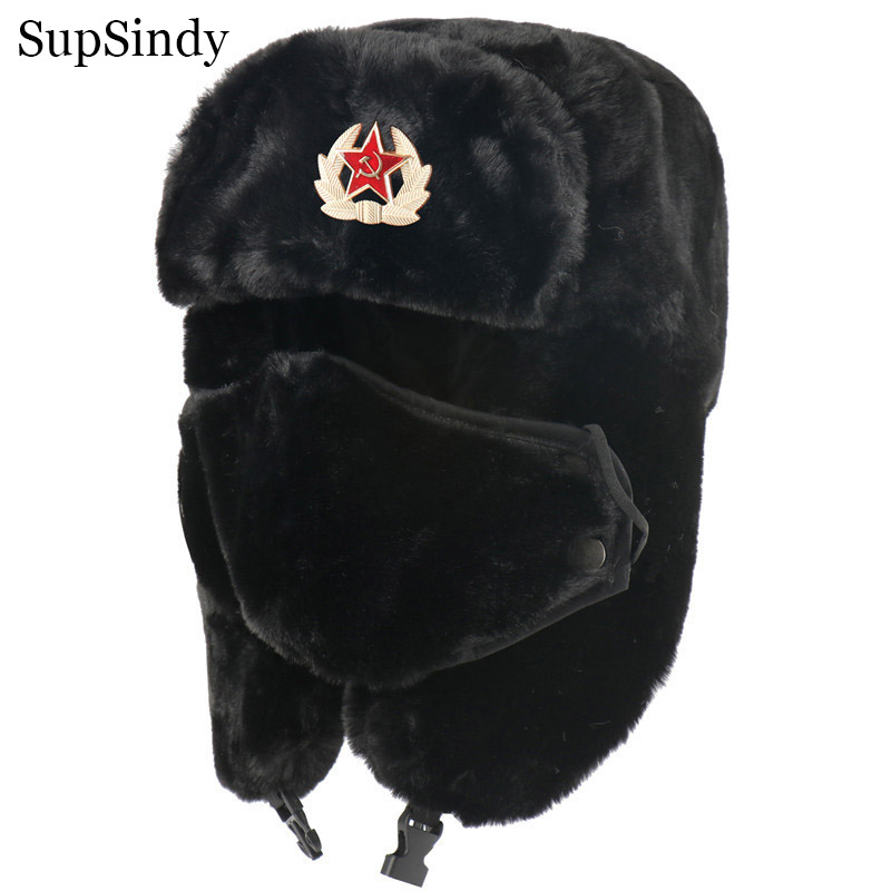 SupSindy Army Military Soviet  - Winter Trapper Hat ulasan dan harga