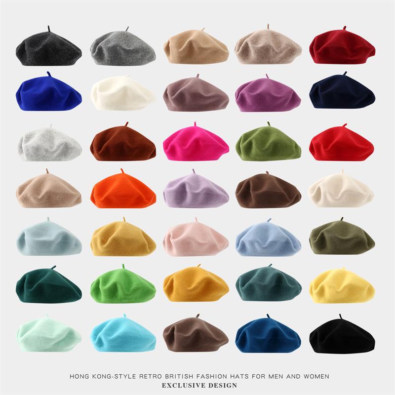 Big Size Beret Women  Large Be - Beret French Wool ulasan dan harga