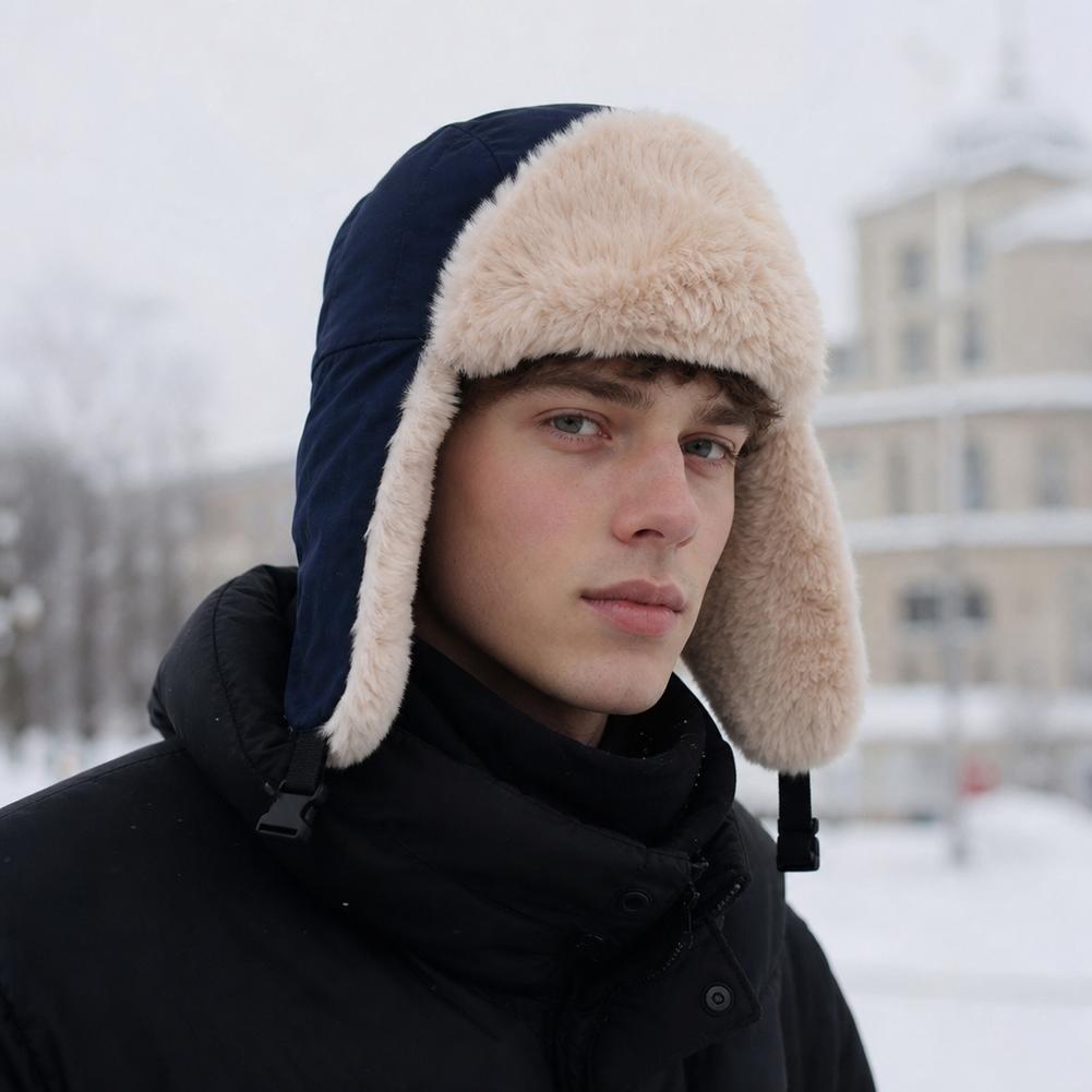 Winter Trapper Hat Thick Plush - Winter Trapper Hat ulasan dan harga