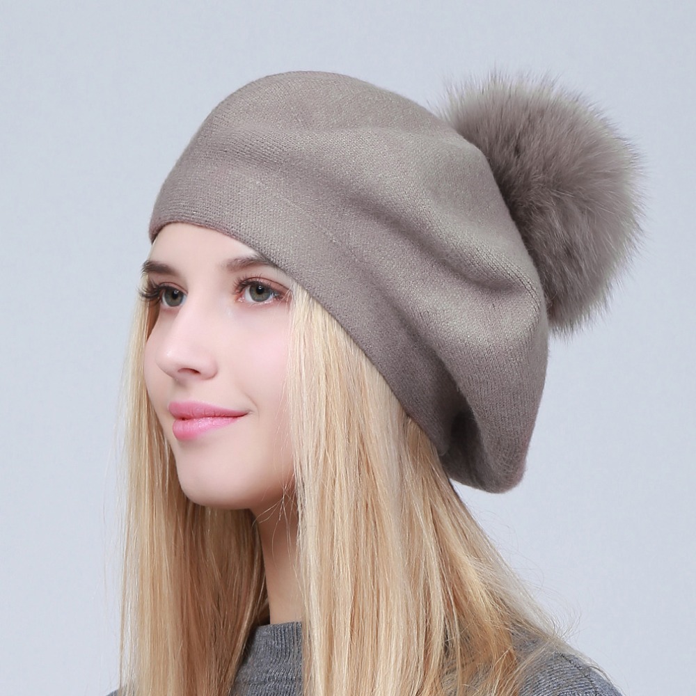 Geebro Women's Beret Hat Winte - Beret French Wool ulasan dan harga