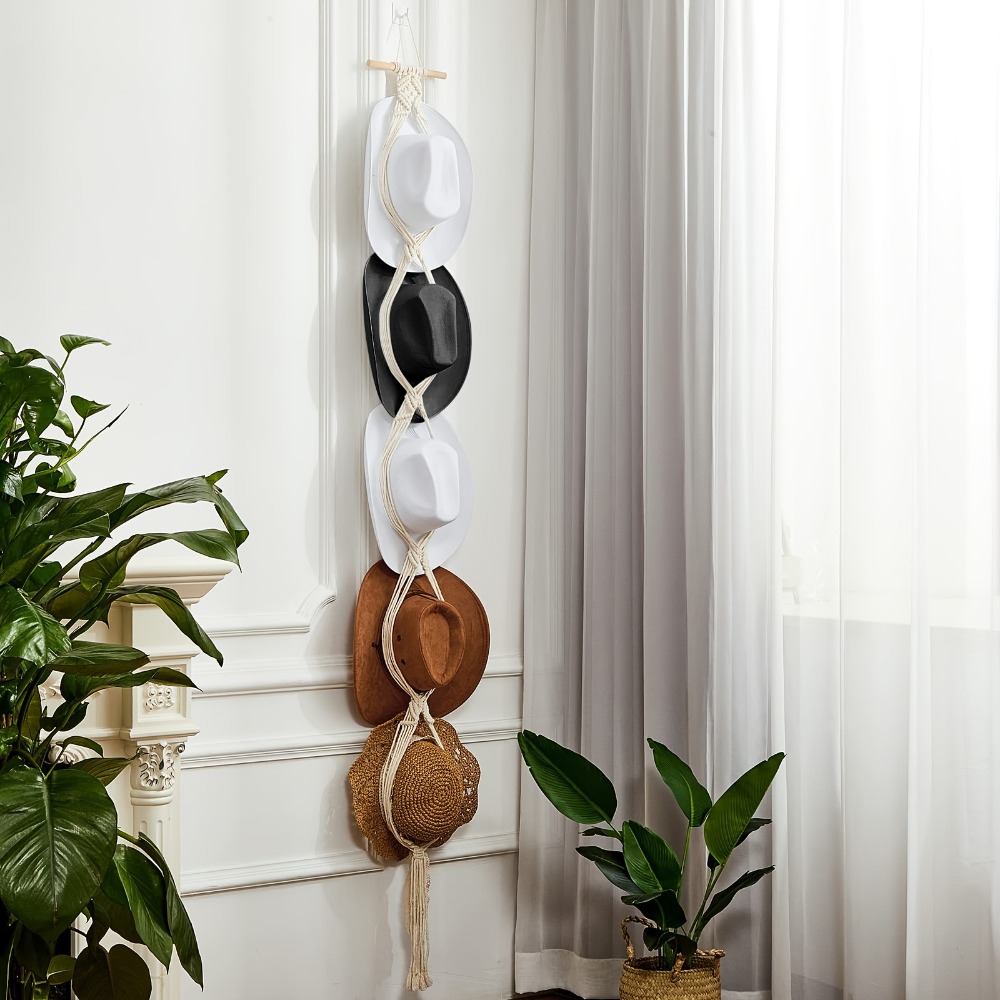 Bohemian Macrame Hat Hanger Ha - Sun Hat Wide Brim ulasan dan harga