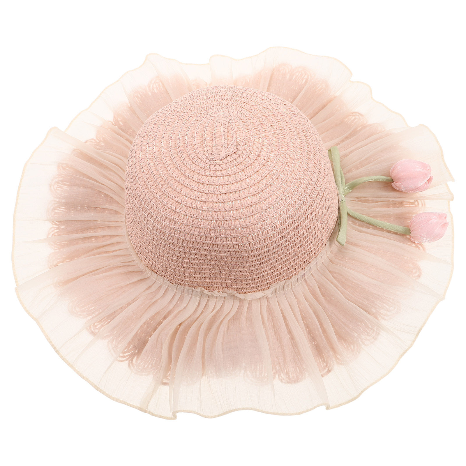Girl Summer Straw Sun Hat Adju - Sun Hat Wide Brim ulasan dan harga