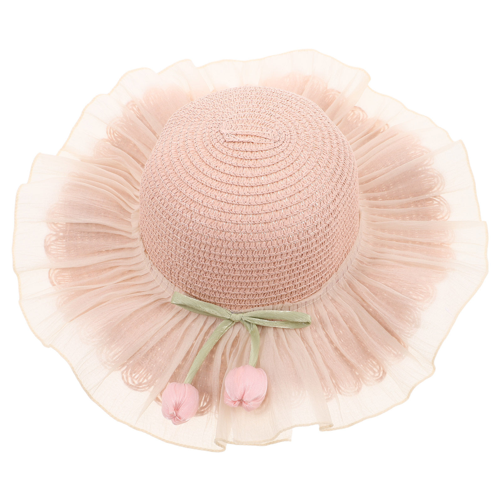 Girl Summer Straw Sun Hat Adju - Sun Hat Wide Brim ulasan dan harga