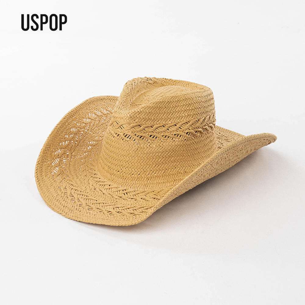 USPOP Women Summer Straw Cowbo - Cowboy Hat Straw ulasan dan harga