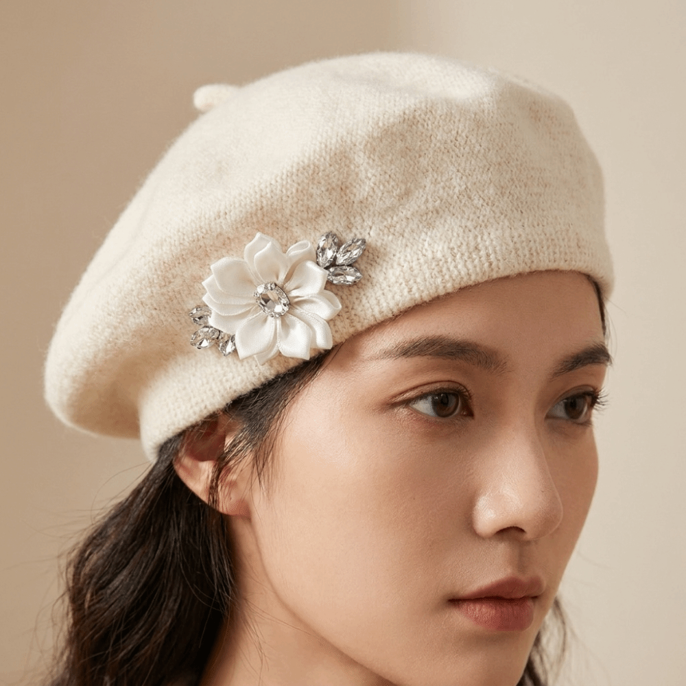 Sweet Solid Color Wool Beret C - Beret French Wool ulasan dan harga