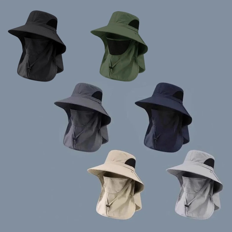 Polyester Sun Fishing Hat With - Sun Hat Wide Brim ulasan dan harga
