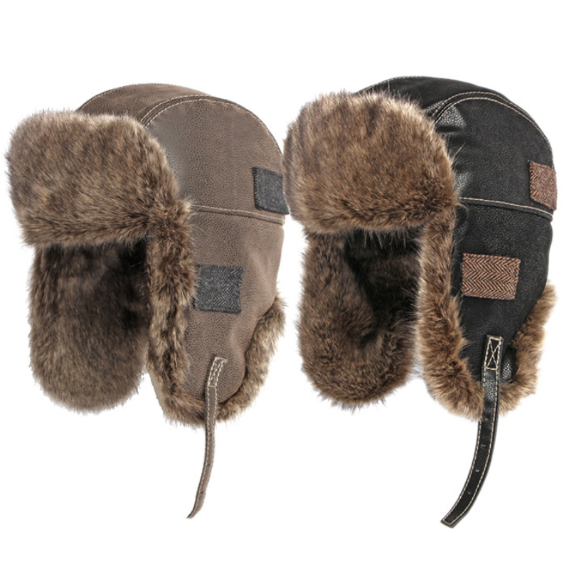 HT4098 Russian Hat Thick Warm  - Winter Trapper Hat ulasan dan harga
