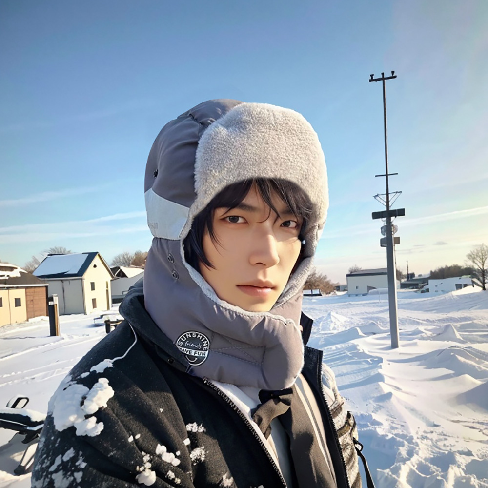Mens Winter Ski Hat Thickened  - Winter Trapper Hat ulasan dan harga