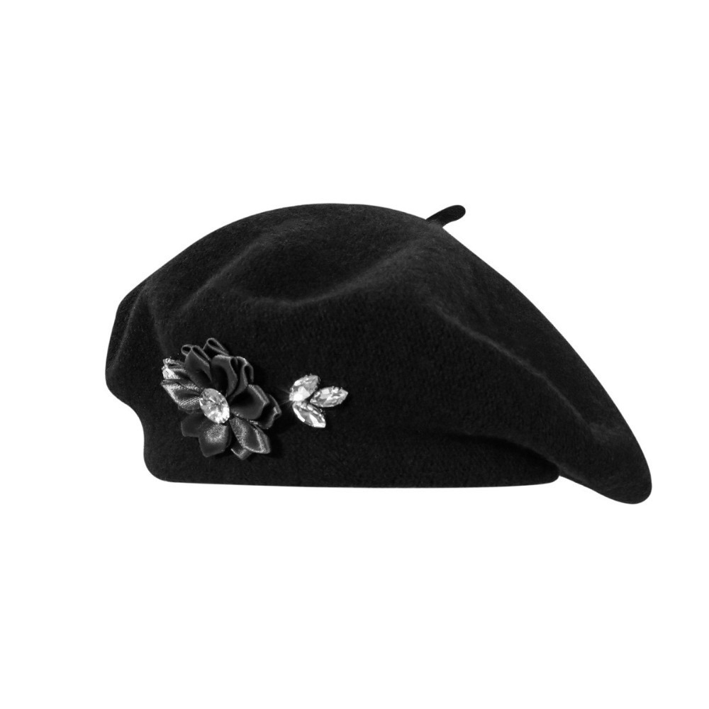 Fashion Solid Color Wool Beret - Beret French Wool ulasan dan harga