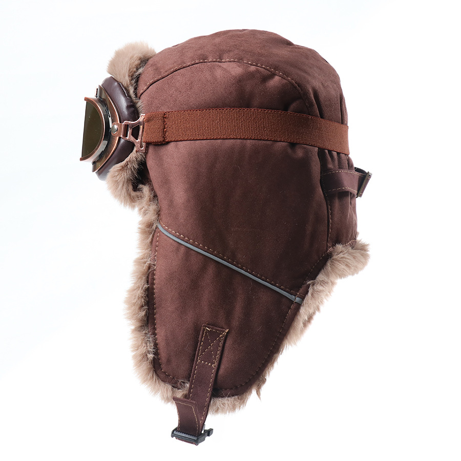 Vintage Aviator Hat with Goggl - Winter Trapper Hat ulasan dan harga